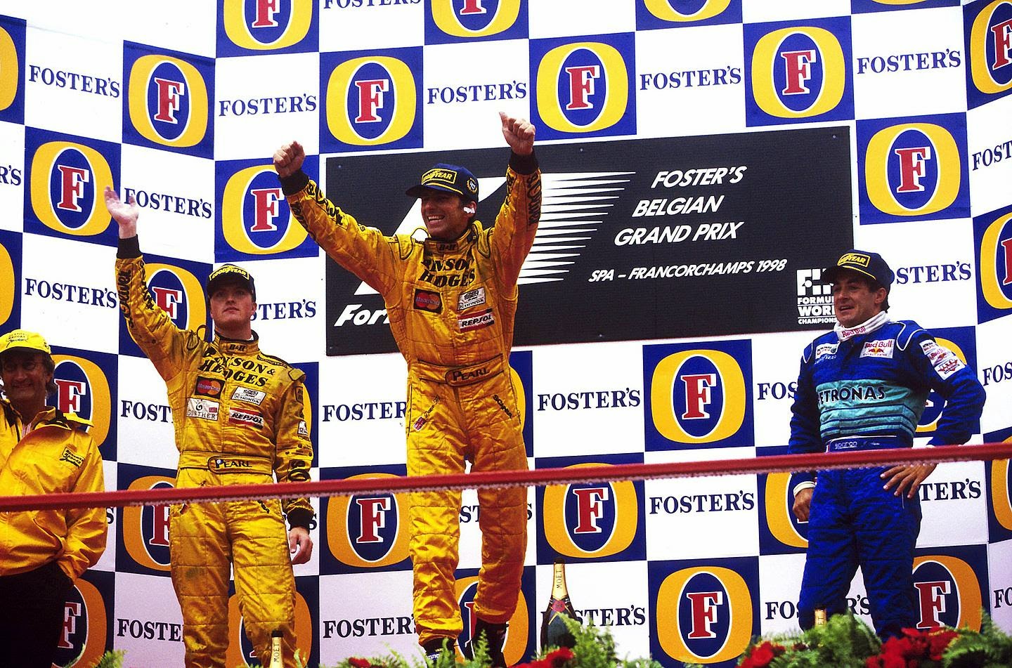 A Retrospective Review Of The 1998 Belgian Grand Prix Jordan Gp S First Victory Thepitcrewonline