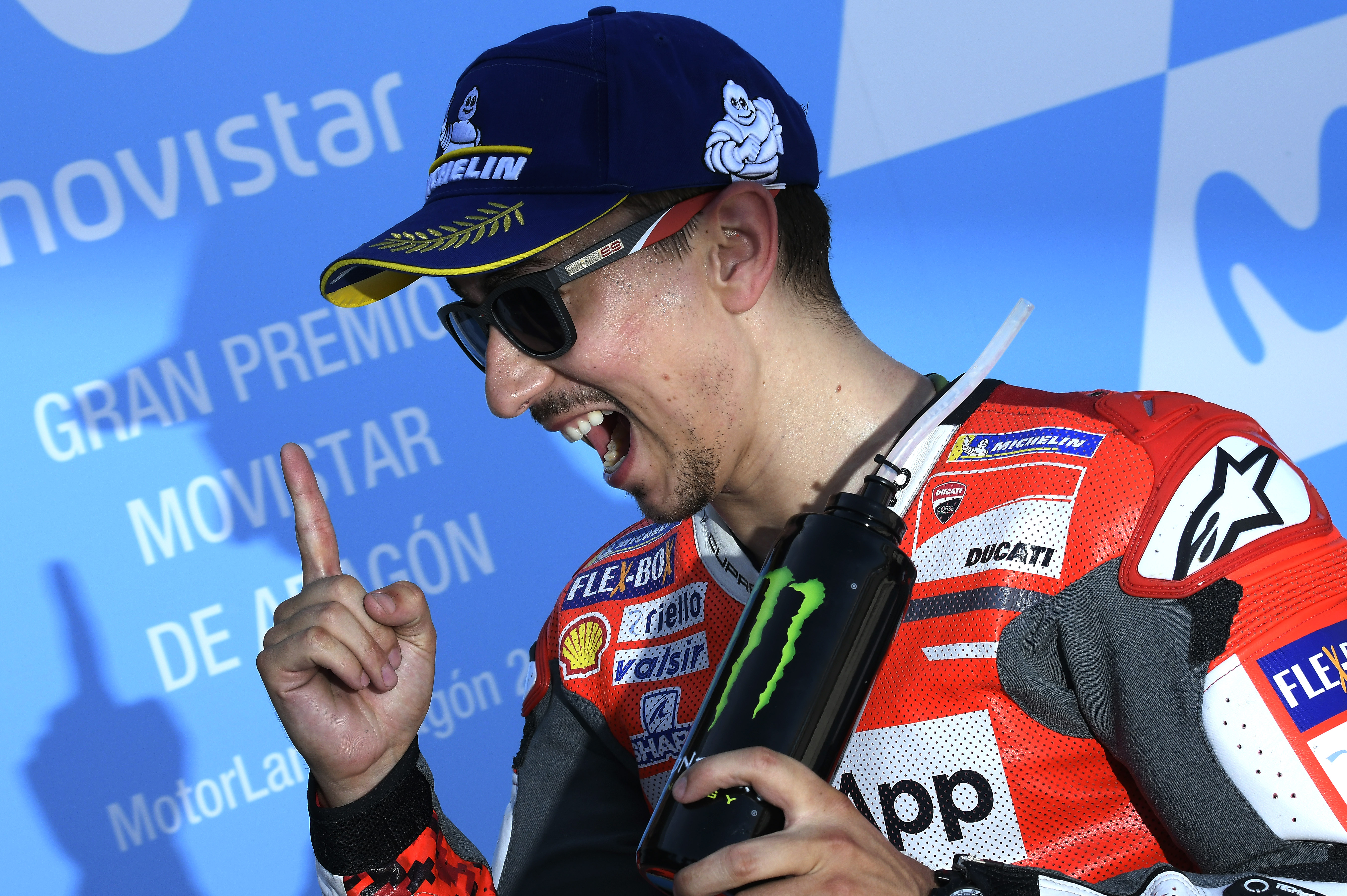 Lorenzo Leads Dovi in Ducati 1-2 in Aragon MotoGP Qualifying