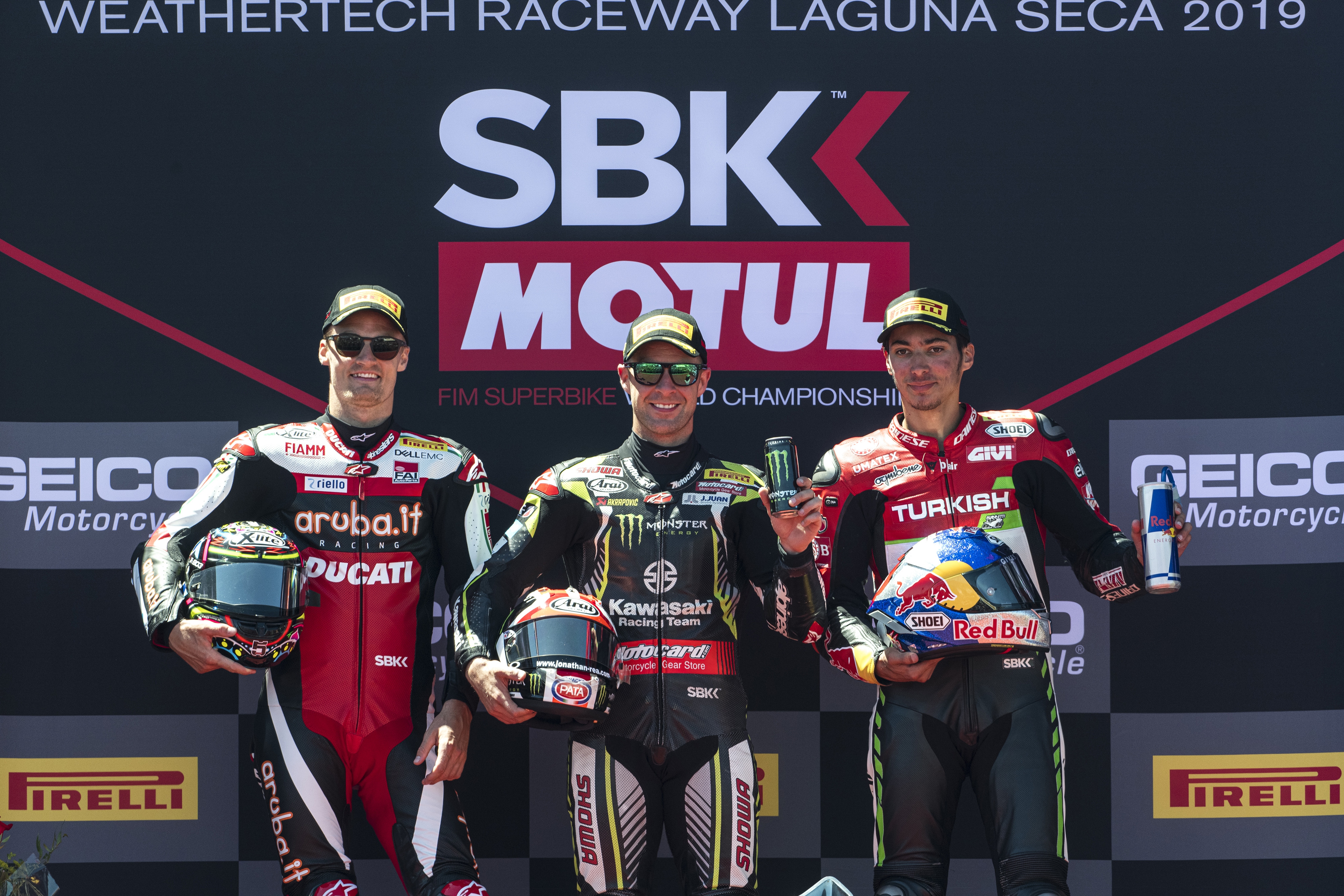WorldSBK: Rea Takes Eighth 2019 Win at Laguna as Bautista Crashes Again