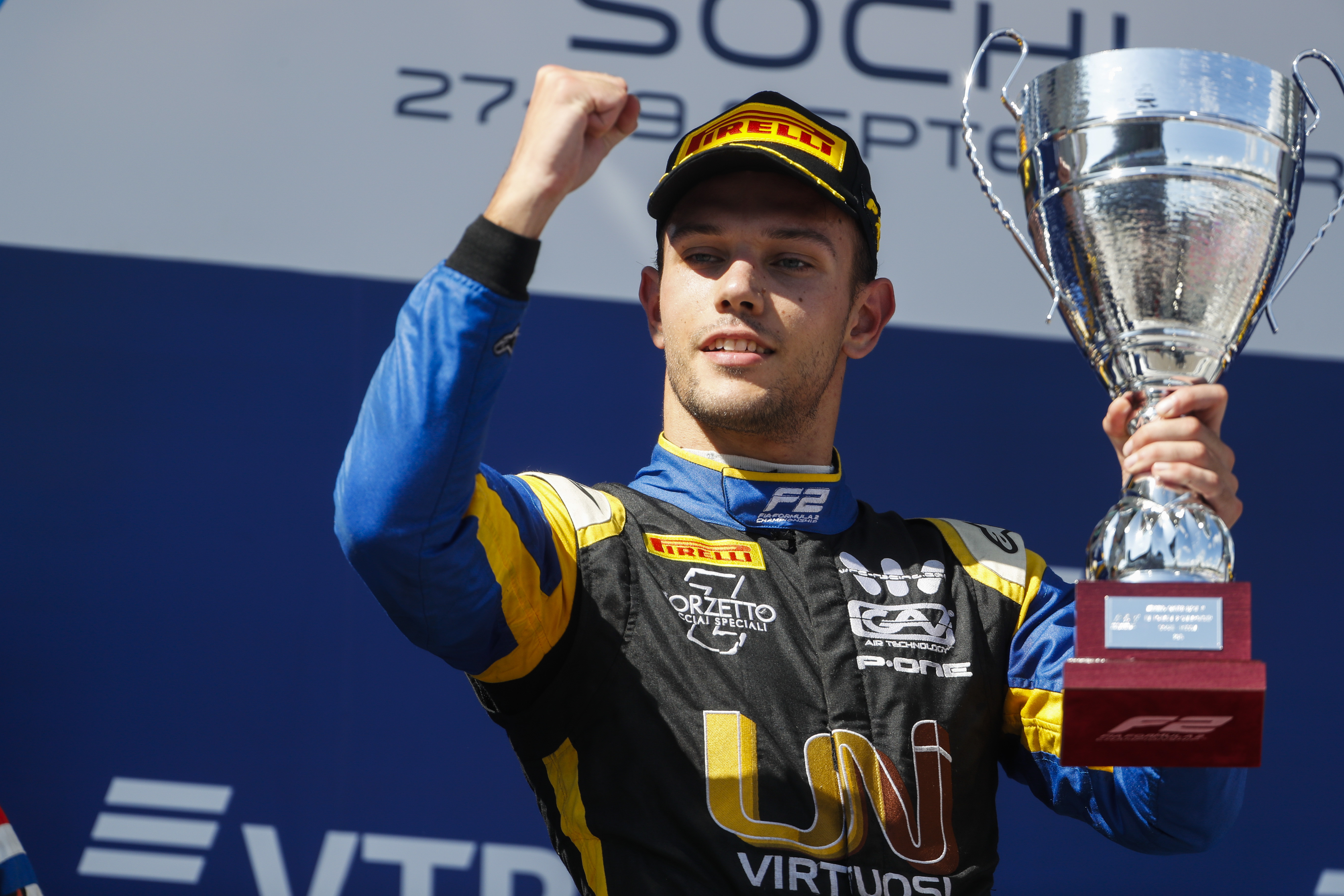 F2 Russia: Ghiotto wins crash-disrupted sprint race