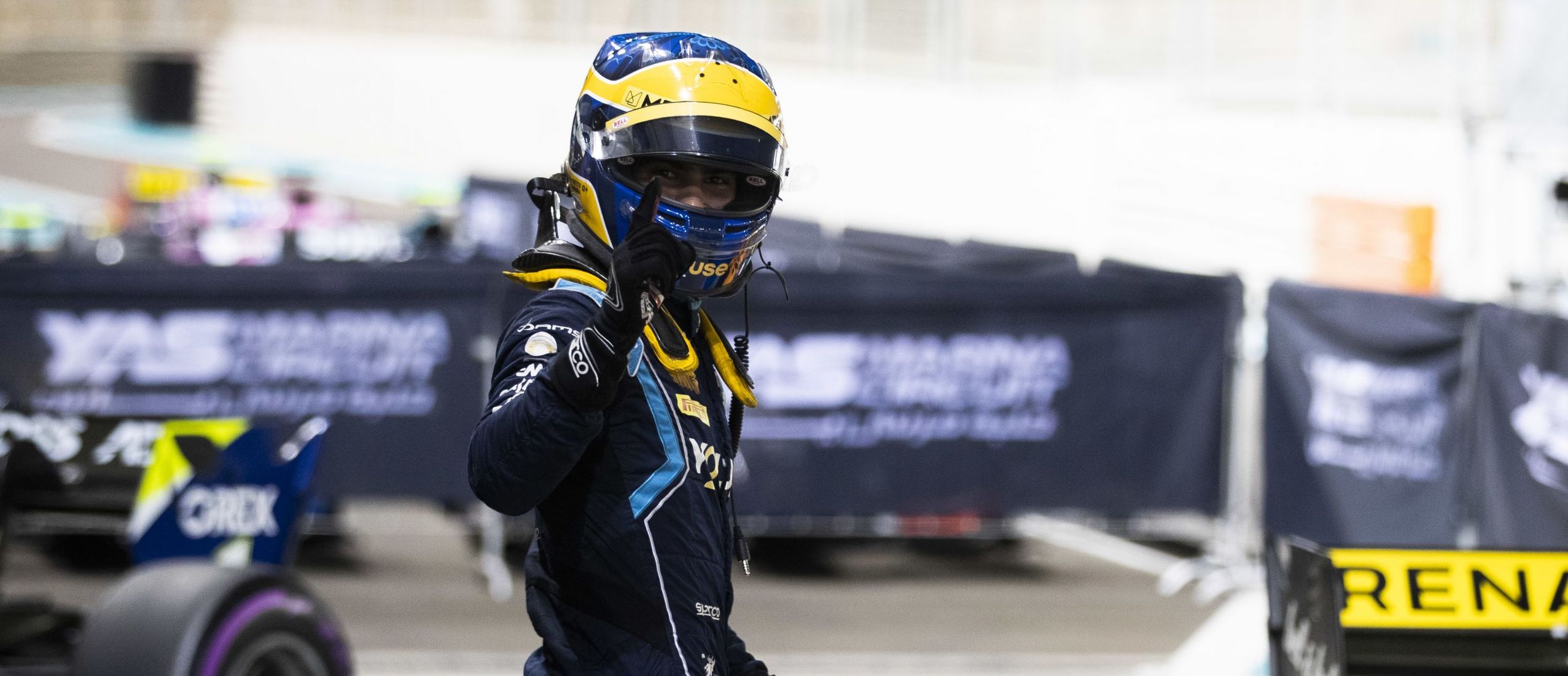 F2 Abu Dhabi: Sette Camara steals feature race win from Carlin