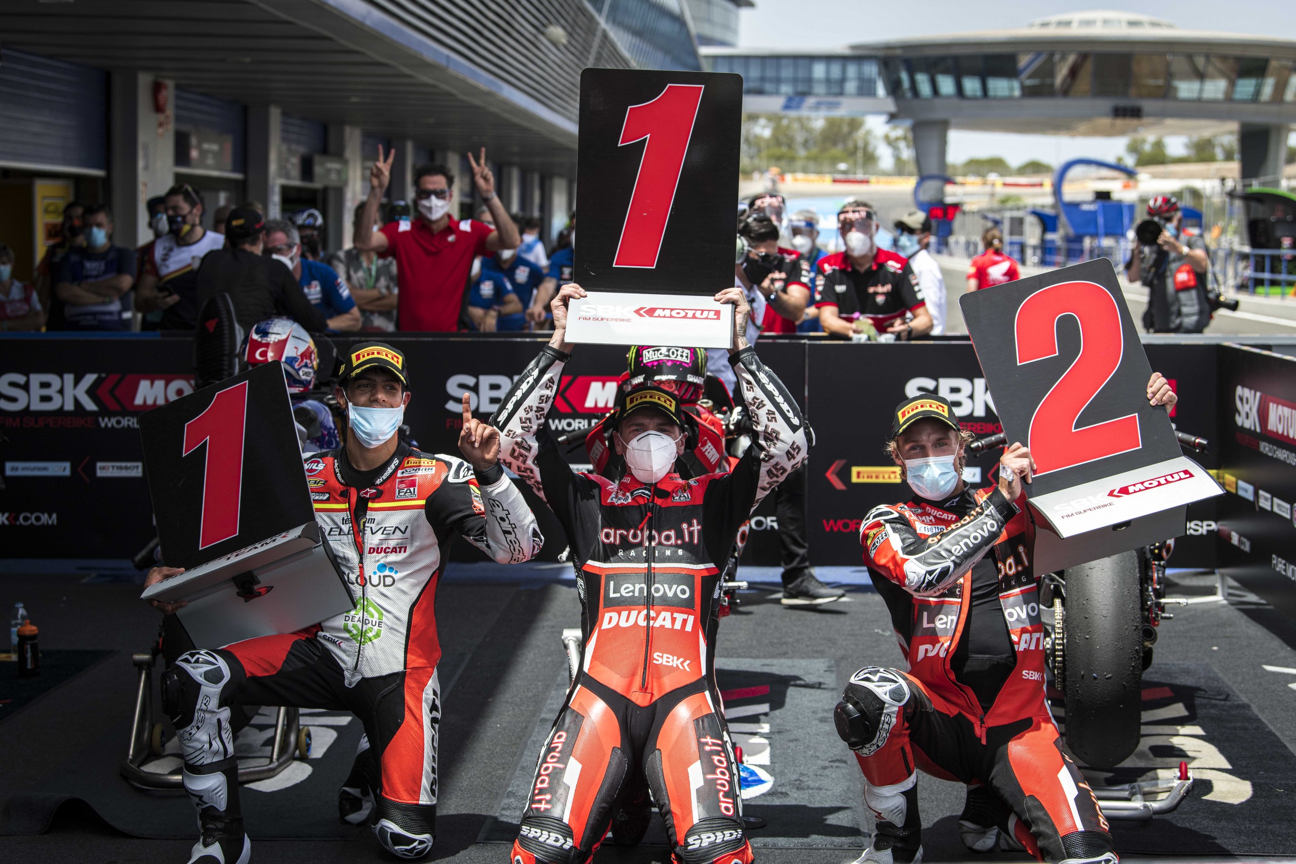 Ducati claimed their first 1-2 finish since 2012 in WorldSBK Race 2 @ Jerez 2nd August 2020