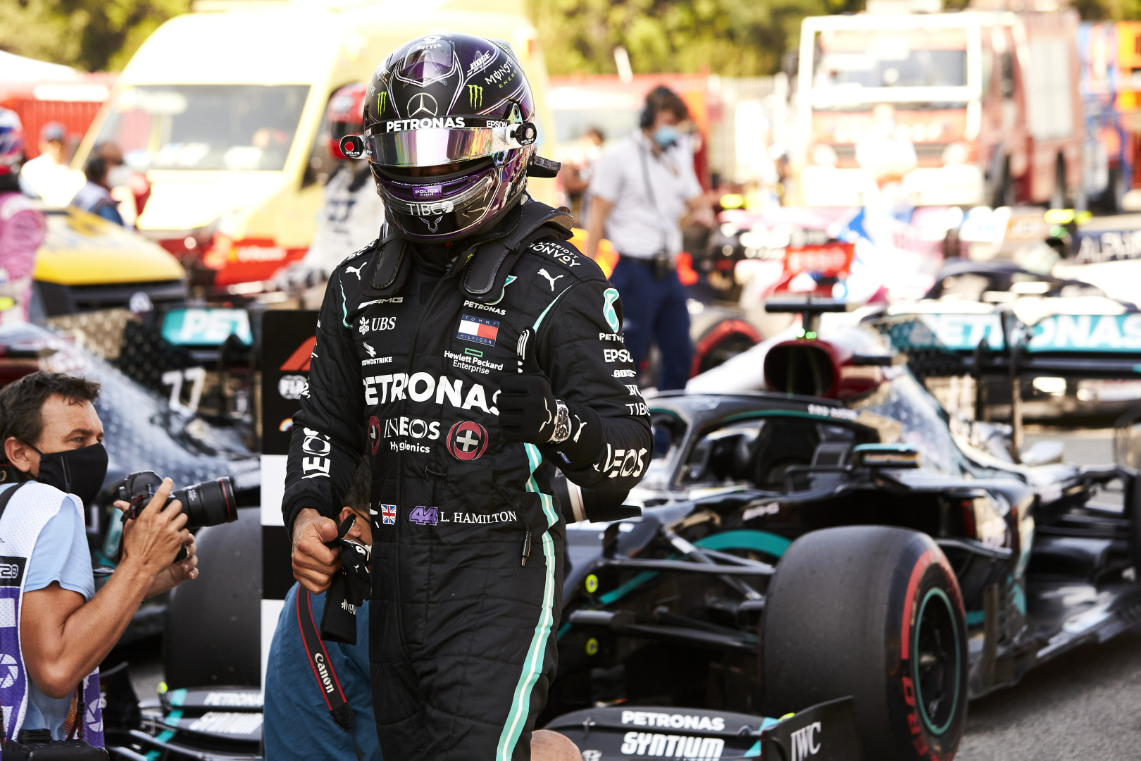 Spanish GP Qualifying: Hamilton takes pole as Mercedes lock-out front row