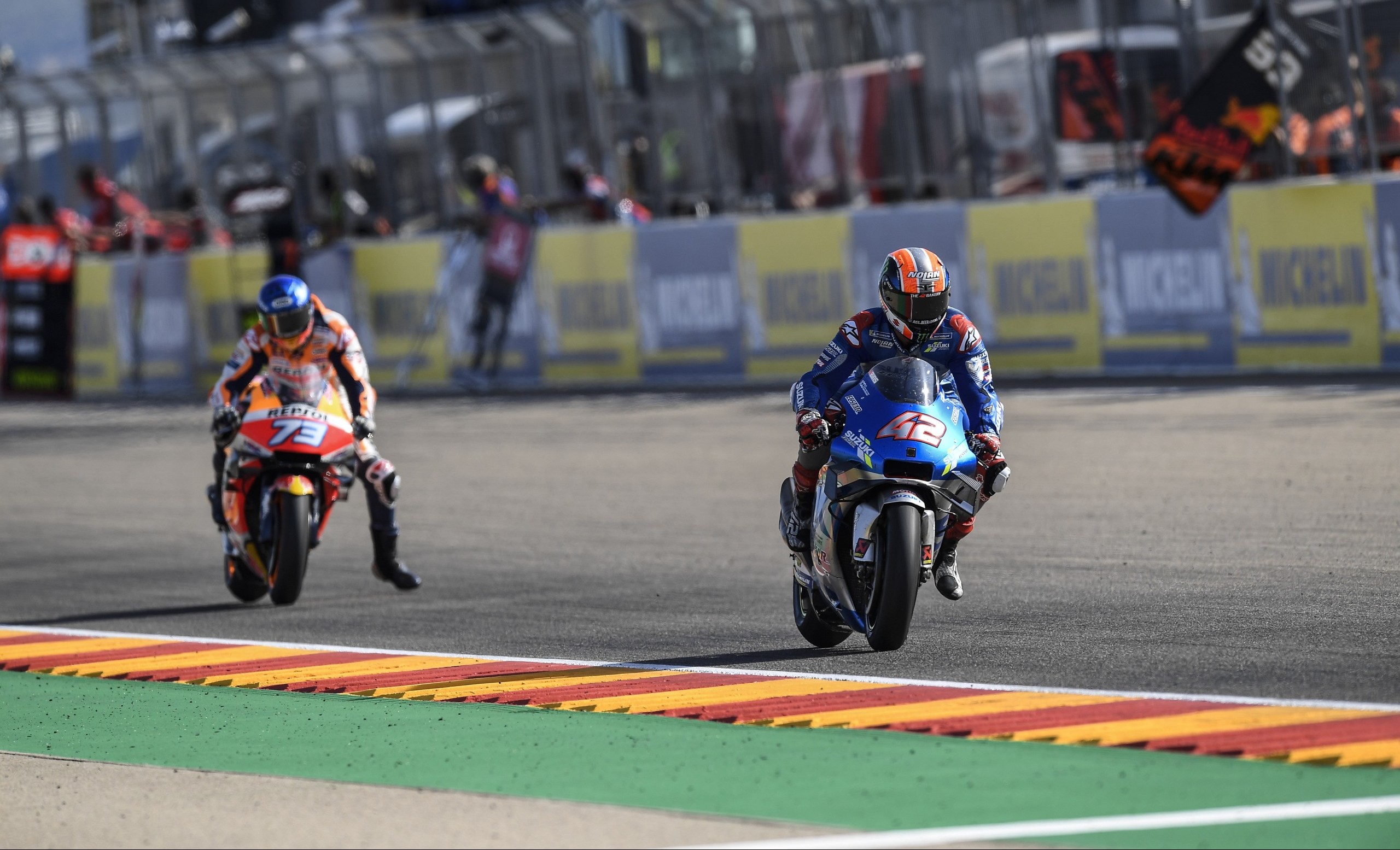 Rins claims his first MotoGP Win at Aragon