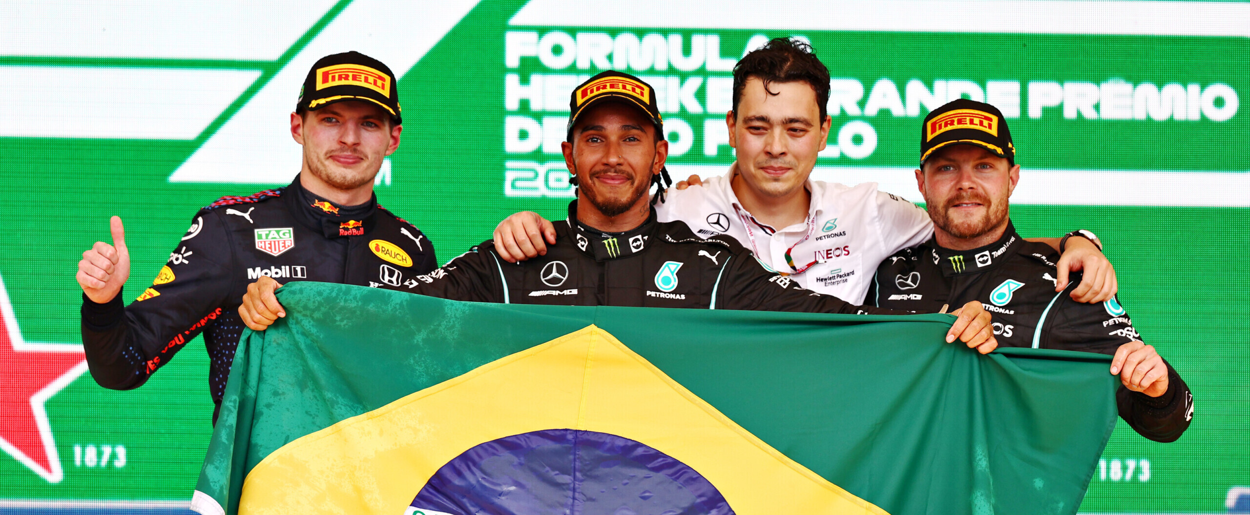 Stunning drive sees Hamilton take thrilling Sao Paulo Victory