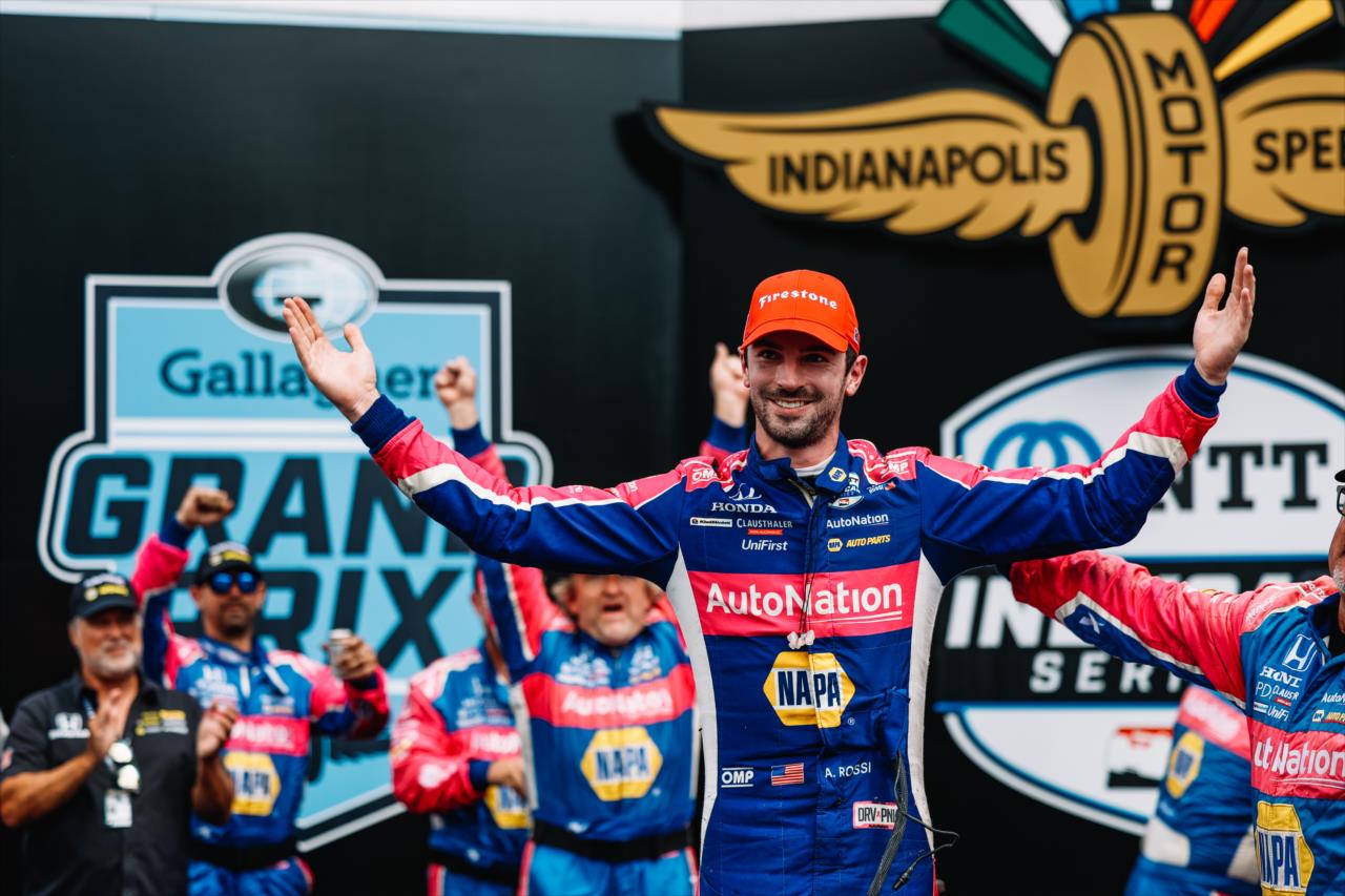 Rossi wins Gallagher GP ending three year drought!