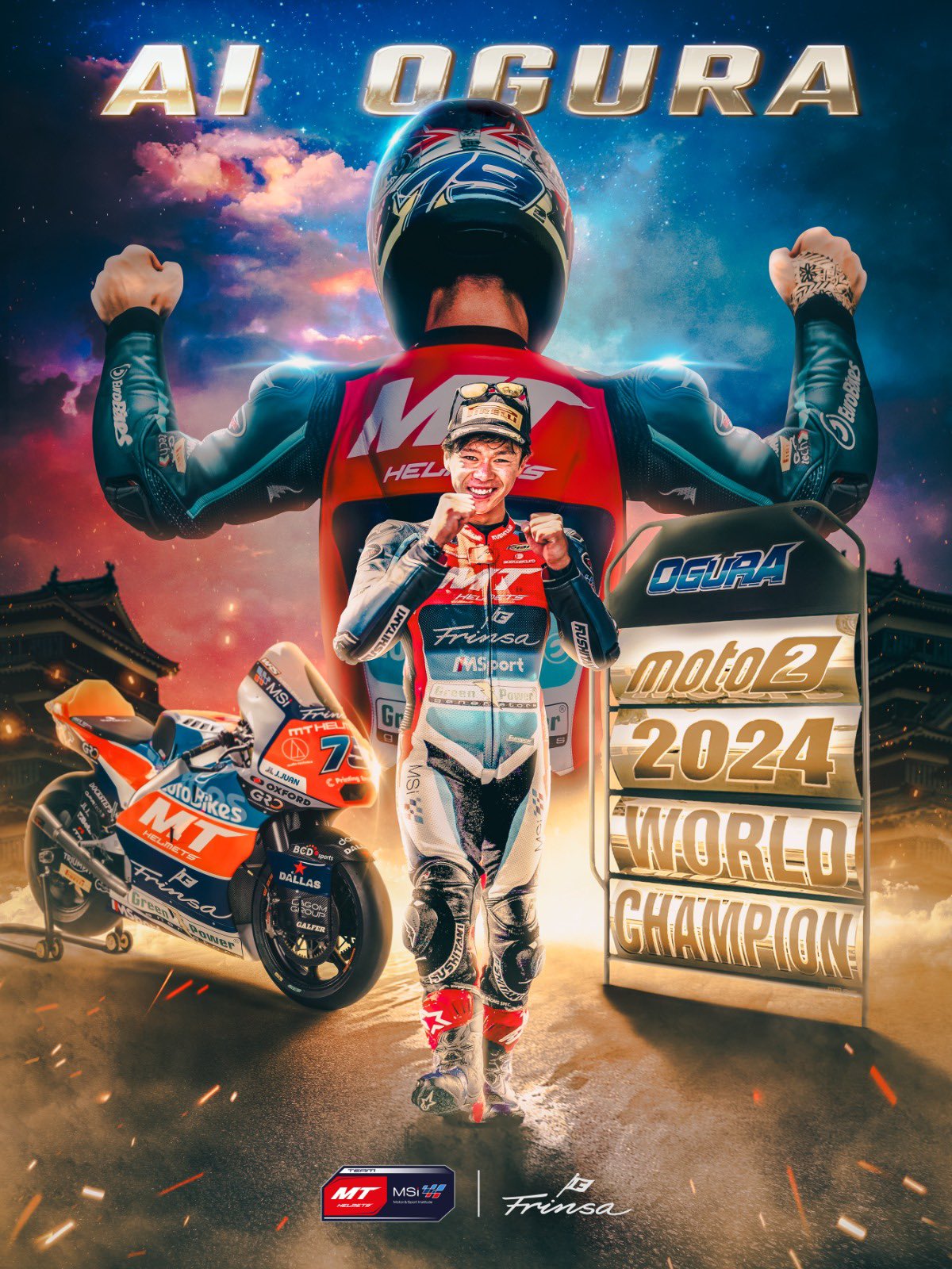 Moto2: Your Moto2 World Champion! Ai Ogura!