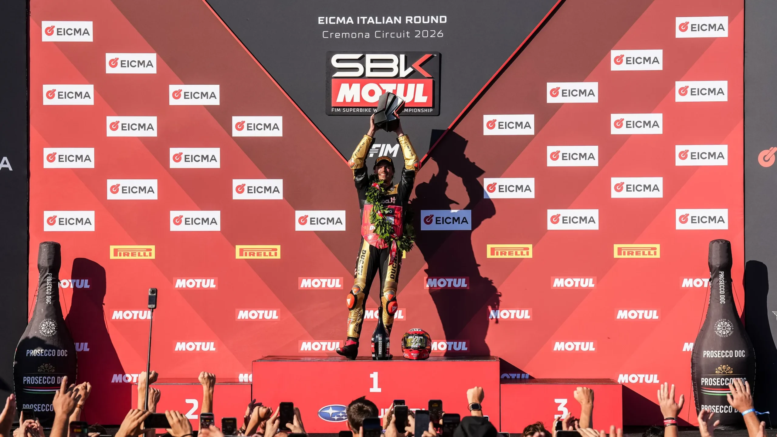 WorldSBK: Lecuona takes maiden treble as Bulega clinches championship at Cremona