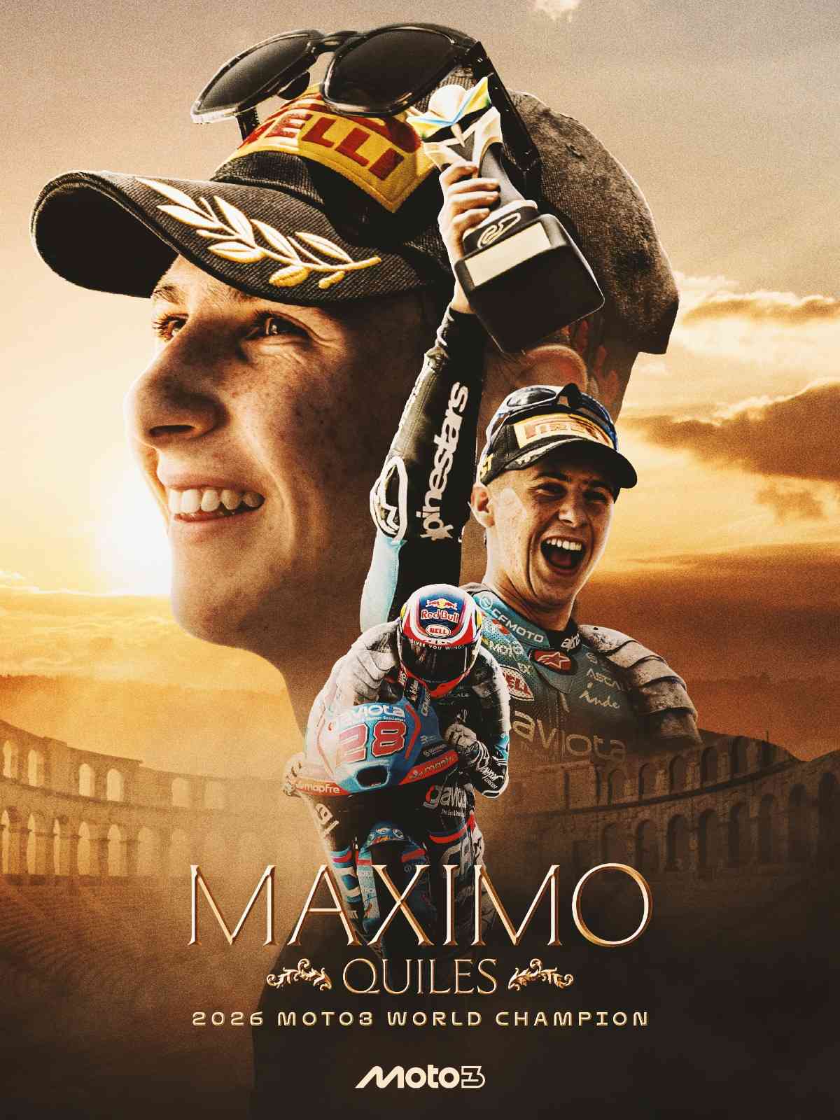 Maximo Quiles Crowned 2026 Moto3 World Champion with Rounds to Spare